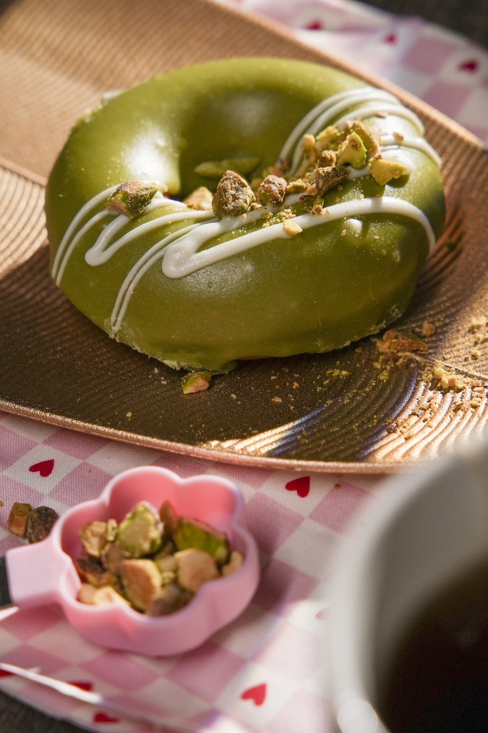matcha mochi donut